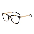 Handmade Handmade Acetate Metal Combination Eyeglasses Frames Optic Vintage Eyewear Glasses Optical Frame