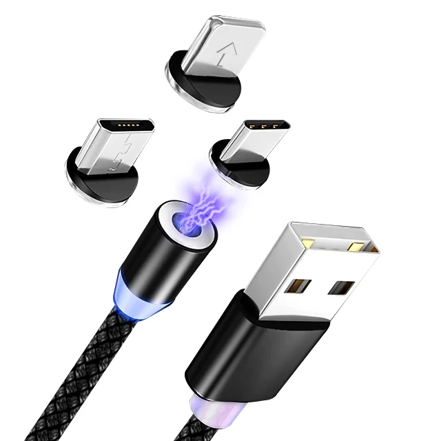 New Cell Phone USB Charger LED Magnet 3 in 1 Magnetic Charging Cable, Red, black, grey, blue, gold
New Cell Phone USB Charger LED Magnet 3 in 1 Magnetic Charging Cable, Red, black, grey, blue, gold