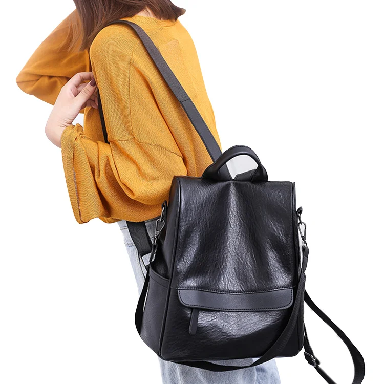 BP006 Custom fashion brown black soft pu leather waterproof oem purse backpack women
BP006 Custom fashion brown black soft pu leather waterproof oem purse backpack women