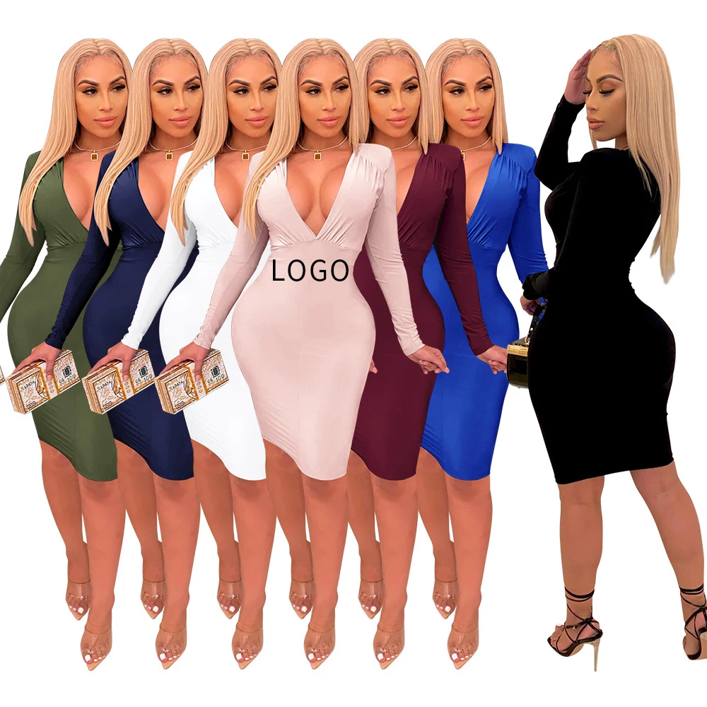 Midi Dress Sexy V Neck Women Dress For Party Evening Fitness Boutique Women Clothing
Midi Dress Sexy V Neck Women Dress For Party Evening Fitness Boutique Women Clothing