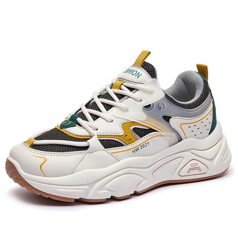 Hot Sale Lightweight Comfortable Breathable Walking Shoes Casual Sneakers Daddy Shoes For Women
Hot Sale Lightweight Comfortable Breathable Walking Shoes Casual Sneakers Daddy Shoes For Women