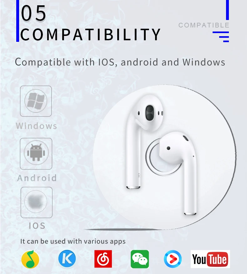 Forwin Air Pods 2 Headphones Ture Wireless TWS airpoding earphone Bluetooth AP2 Earbuds For Apple airpods 2 - ANKUX.COM