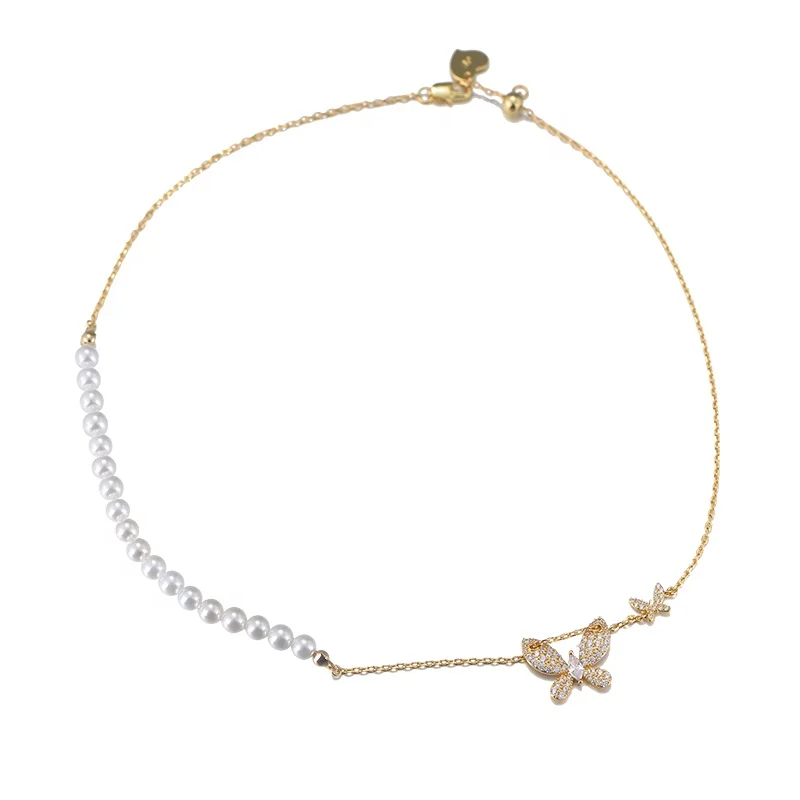 INS trendy shell pearl bead butterfly jewelry psj brass 18k gold plated Cubic Zircon Chain Charm Necklaces for women lady
INS trendy shell pearl bead butterfly jewelry psj brass 18k gold plated Cubic Zircon Chain Charm Necklaces for women lady