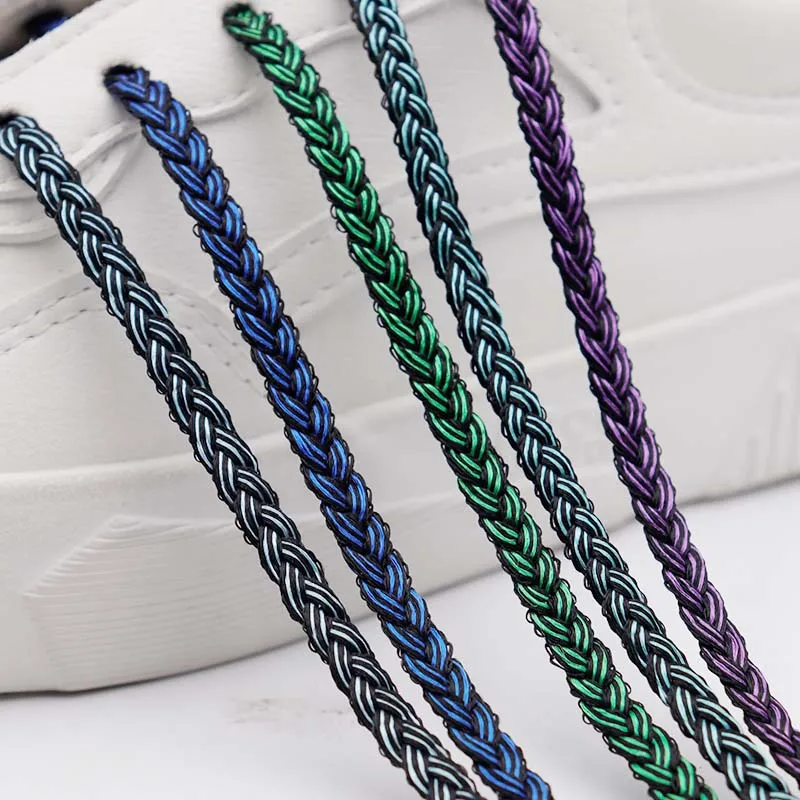 Coolstring Manufacturer Support Custom Length And Logo Two Colors Flat High Quality Polyester Shoelaces for jordans 11 Shoes, Support any panton color customized 
Coolstring Manufacturer Support Custom Length And Logo Two Colors Flat High Quality Polyester Shoelaces for jordans 11 Shoes, Support any panton color customized