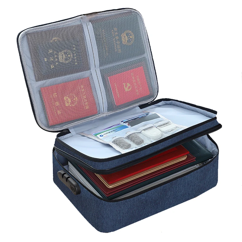 Multi-function large-capacity household multi-layer Layer Travel Accessories Document Storage Bag with Lock, 3 colors
Multi-function large-capacity household multi-layer Layer Travel Accessories Document Storage Bag with Lock, 3 colors
