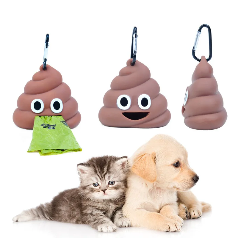 Poop bag dispenser outdoor portable creative poop shape holder cat and dog trash bag holder
Poop bag dispenser outdoor portable creative poop shape holder cat and dog trash bag holder