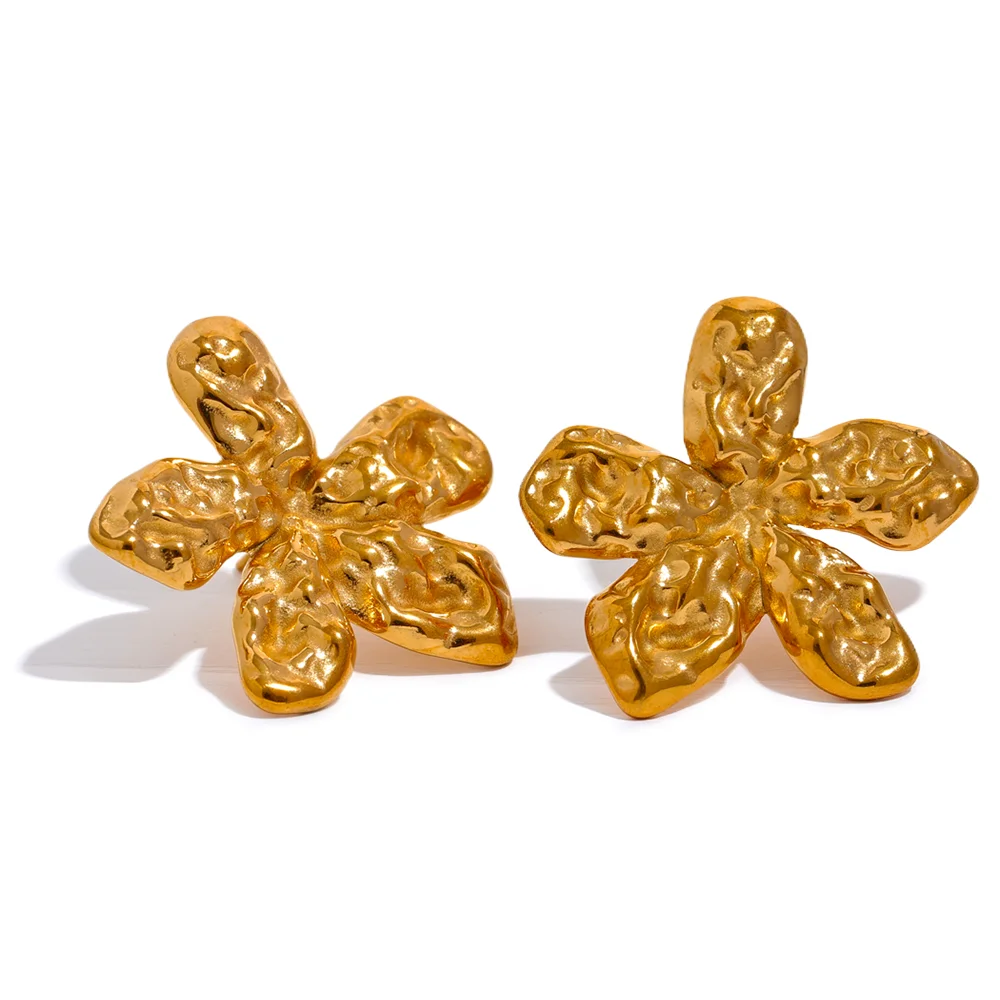 JINYOU 824 New Stainless Steel Flower Metal Cast Stud Earrings Gold Texture Popular Jewelry Attractive Women Accessories Gift
JINYOU 824 New Stainless Steel Flower Metal Cast Stud Earrings Gold Texture Popular Jewelry Attractive Women Accessories Gift
