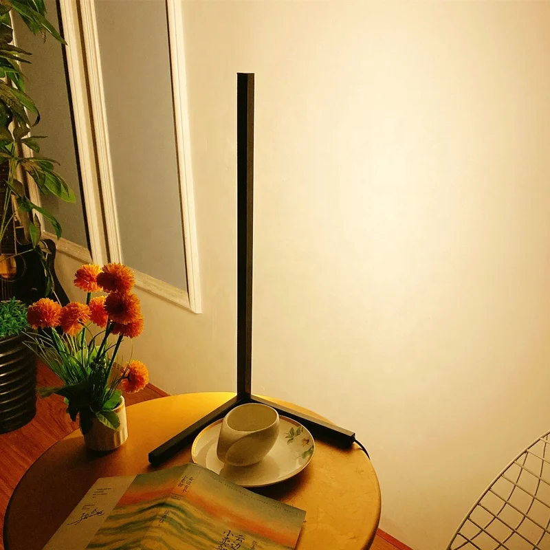 Nodic hot sale amazon luxury rgb remote control dimmable modern led desk light  minimal corner home decor table lamp for bedroom