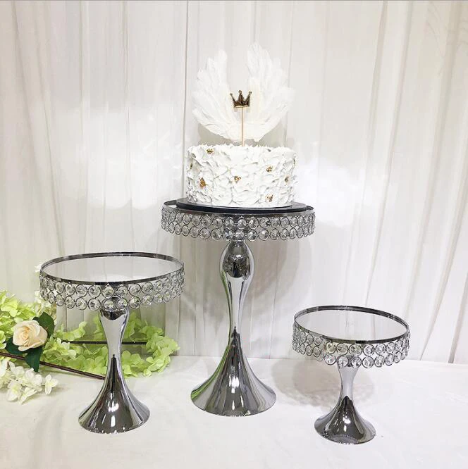 2020 Crystal Cake Stand Set Silver Mirror Face Table Candy Bar Table Decorating Tools Cake Stand Wedding, As picture
2020 Crystal Cake Stand Set Silver Mirror Face Table Candy Bar Table Decorating Tools Cake Stand Wedding, As picture