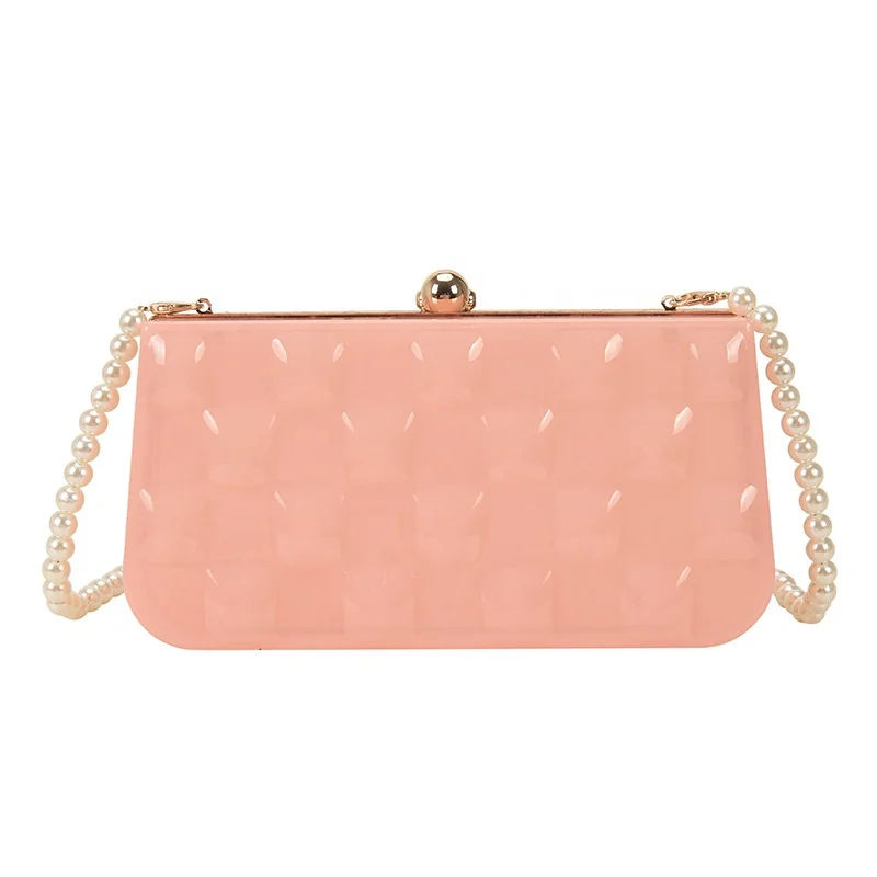 2021Jelly Color Acrylic Bags Cross Pearl Shoulder Ladies Small Handbag Women Bag PVC Plastic Hand Bag
2021Jelly Color Acrylic Bags Cross Pearl Shoulder Ladies Small Handbag Women Bag PVC Plastic Hand Bag
