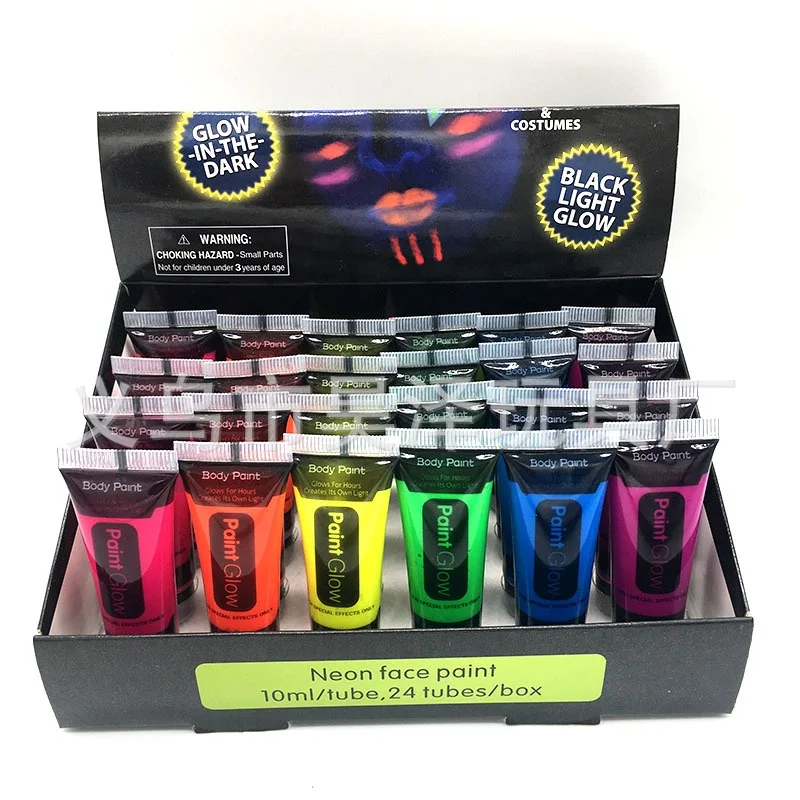 Glow in Dark Backlight Neon Fluorescent Sponge Halloween Non-toxic colorful neon glow luminous Face Paint
Glow in Dark Backlight Neon Fluorescent Sponge Halloween Non-toxic colorful neon glow luminous Face Paint