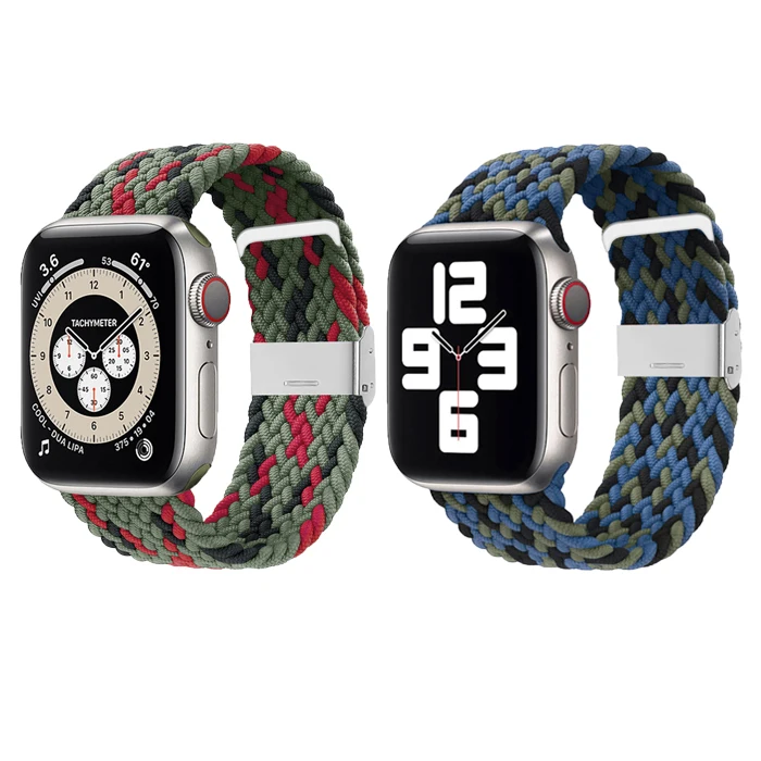 Adjustable Braided Solo Loop with Buckle Elastic Sport Bands for iWatch SE Series 6/5/4/3/2/1 Solo Braided Loop Watch Bands
Adjustable Braided Solo Loop with Buckle Elastic Sport Bands for iWatch SE Series 6/5/4/3/2/1 Solo Braided Loop Watch Bands