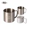 bpa free campfire 10oz 12oz 16oz stainless steel coffee beer water mug cup wholesale carabiner camping carbon steel mug cup