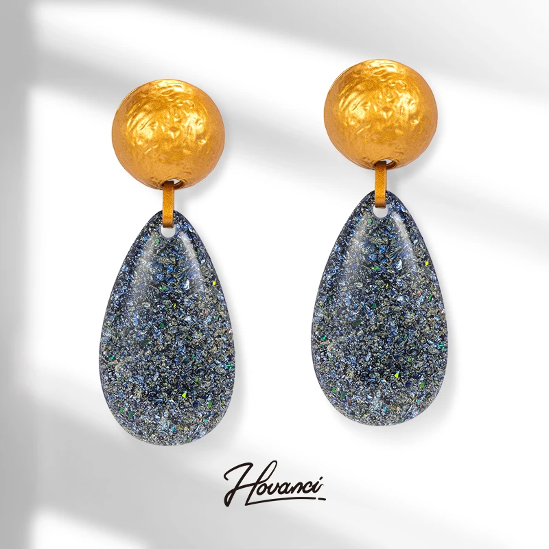 HOVANCI earrings in bulk 9 african beautiful design aquamarine acrylic waterproof christmas earrings, Blue
HOVANCI earrings in bulk 9 african beautiful design aquamarine acrylic waterproof christmas earrings, Blue
