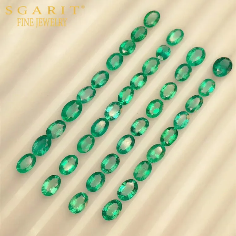 SGARIT factory wholesale high quality bulk loose gemstone for jewelry customization green natural emerald
SGARIT factory wholesale high quality bulk loose gemstone for jewelry customization green natural emerald