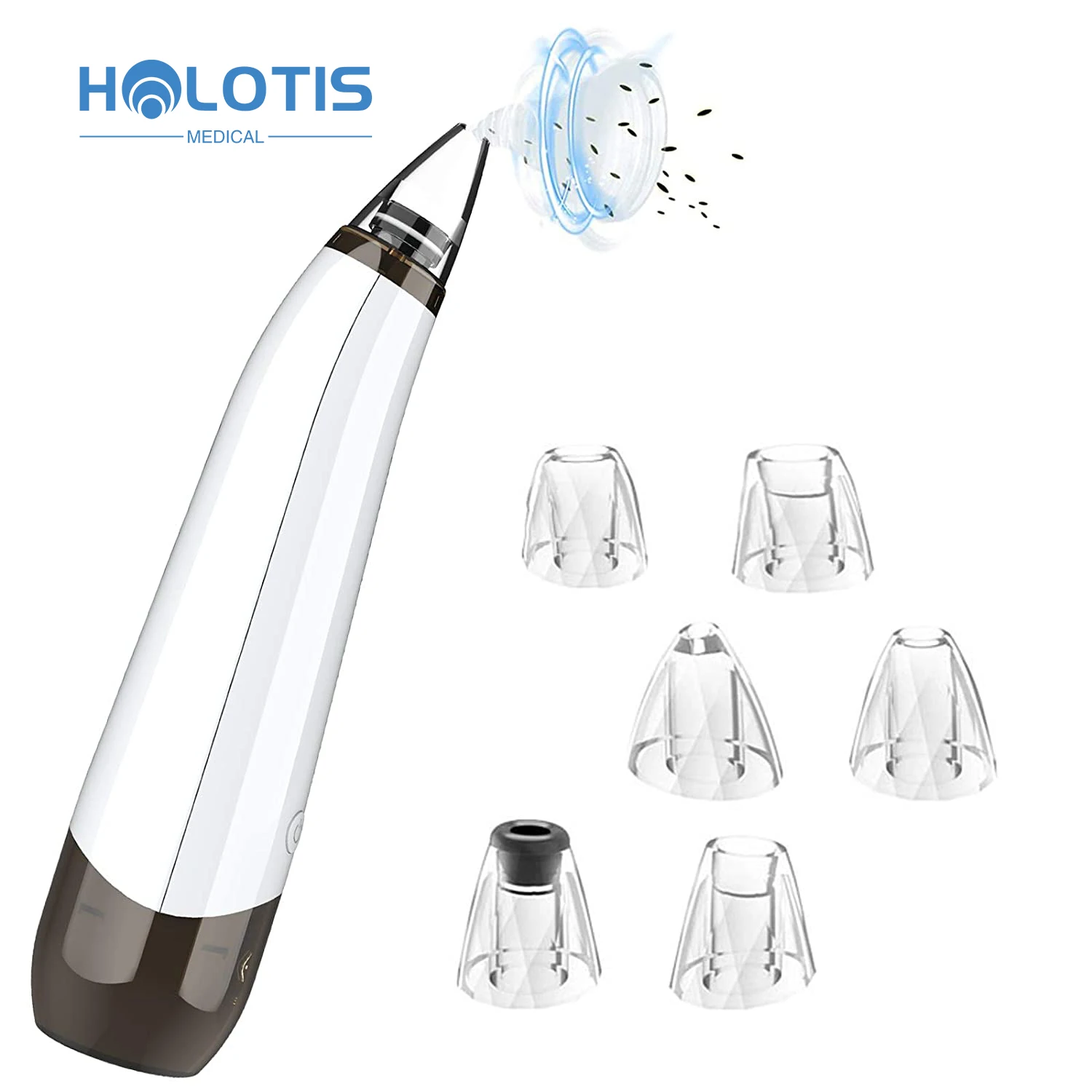 Holotis mini ultrasonic portable blackhead remover spoon vacuum brush with battery nose manufacturer, Picture
Holotis mini ultrasonic portable blackhead remover spoon vacuum brush with battery nose manufacturer, Picture
