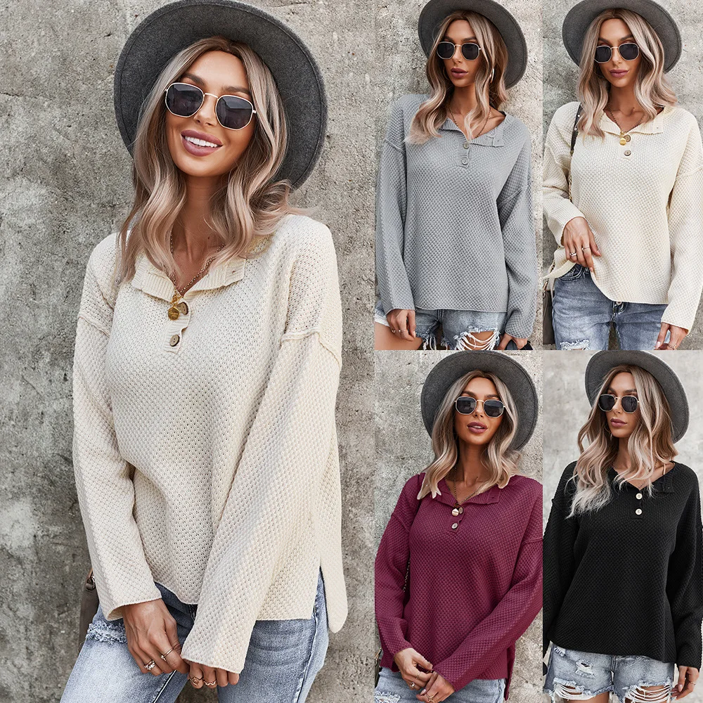 Amazon Ins Hot Sale Women Pullover Hoodies Fashion Women's Temperament Pullover Ladies Knit Solid Sweaters Tops Casual
Amazon Ins Hot Sale Women Pullover Hoodies Fashion Women's Temperament Pullover Ladies Knit Solid Sweaters Tops Casual