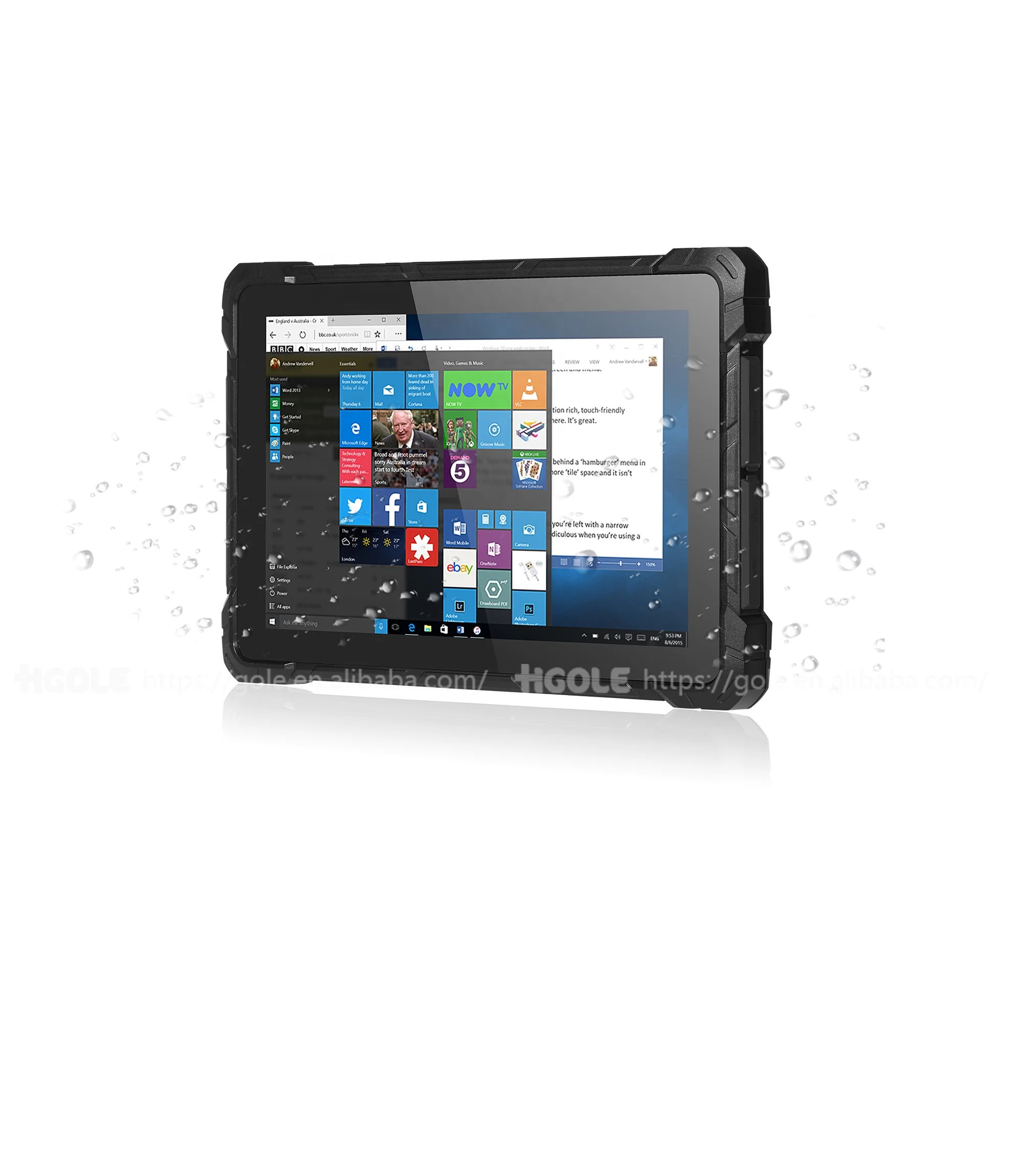 

Higole F7G Intel N4120 8GB RAM 128GB ROM Type C Windows 10 IP67 Waterproof Industrial Rugged Tablet PC