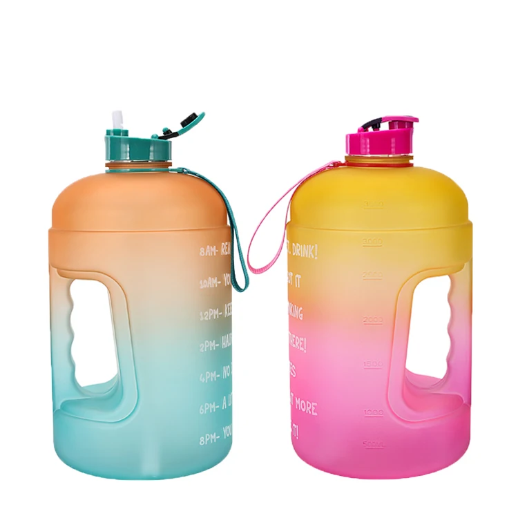 2020 best sellers gallon Large Capacity Water Bottle PETG Plastic Time Marker water bottle for GYM outdoor sport custom logo, Customized color acceptable
2020 best sellers gallon Large Capacity Water Bottle PETG Plastic Time Marker water bottle for GYM outdoor sport custom logo, Customized color acceptable