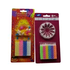 Christmas Festival Supply 24pcs Paraffin Wax Birthday Candle With Flower Holders
