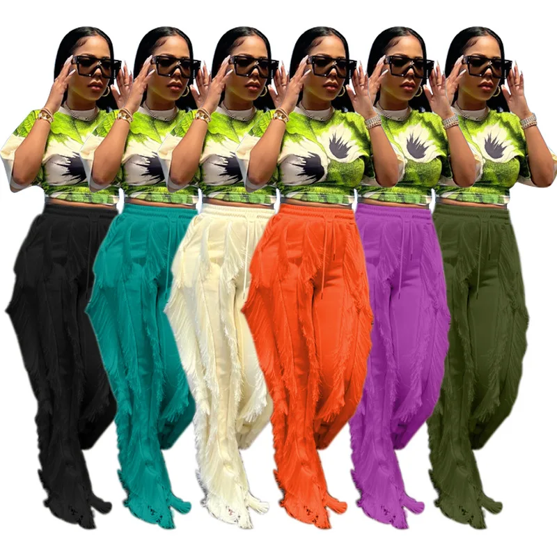 11 Colors S-5XL Plus Size Women Pants Solid Casual Mopping Pants Drawstring Tassel Pants For Ladies
11 Colors S-5XL Plus Size Women Pants Solid Casual Mopping Pants Drawstring Tassel Pants For Ladies
