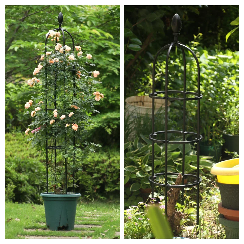 Garden Plant Support Stakes Obelisk Trellis, Durable Metal Trellis for Climbing Plants
Garden Plant Support Stakes Obelisk Trellis, Durable Metal Trellis for Climbing Plants