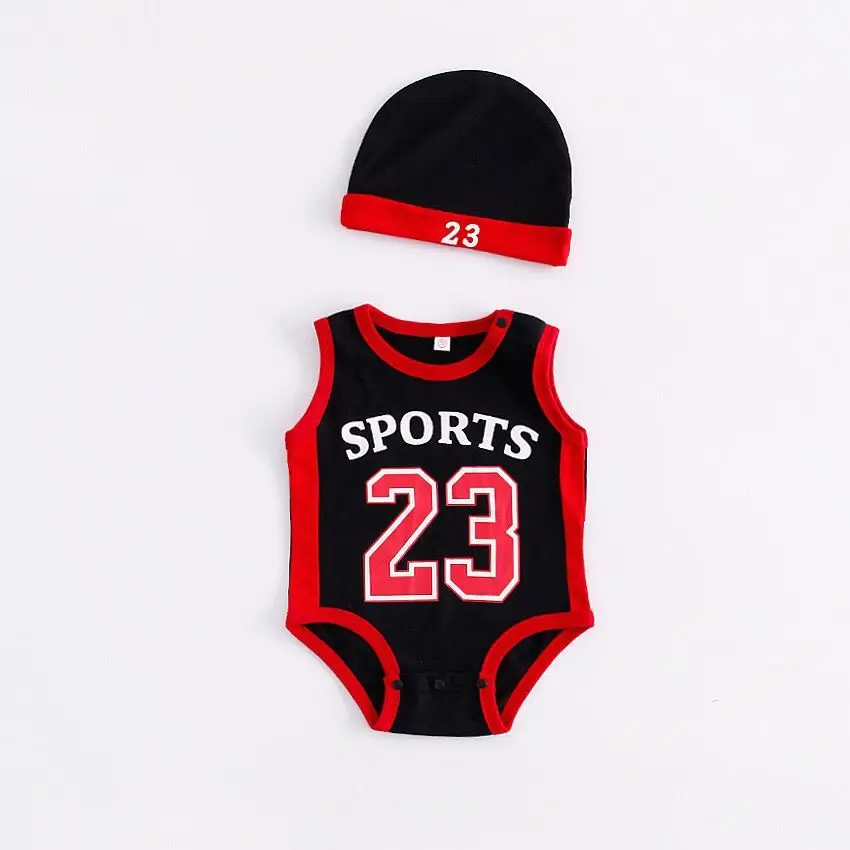 Five-color sports baby clothing basketball No. 23 shape jumpsuit climbing suit, Red/white/yellow/blue/black
Five-color sports baby clothing basketball No. 23 shape jumpsuit climbing suit, Red/white/yellow/blue/black