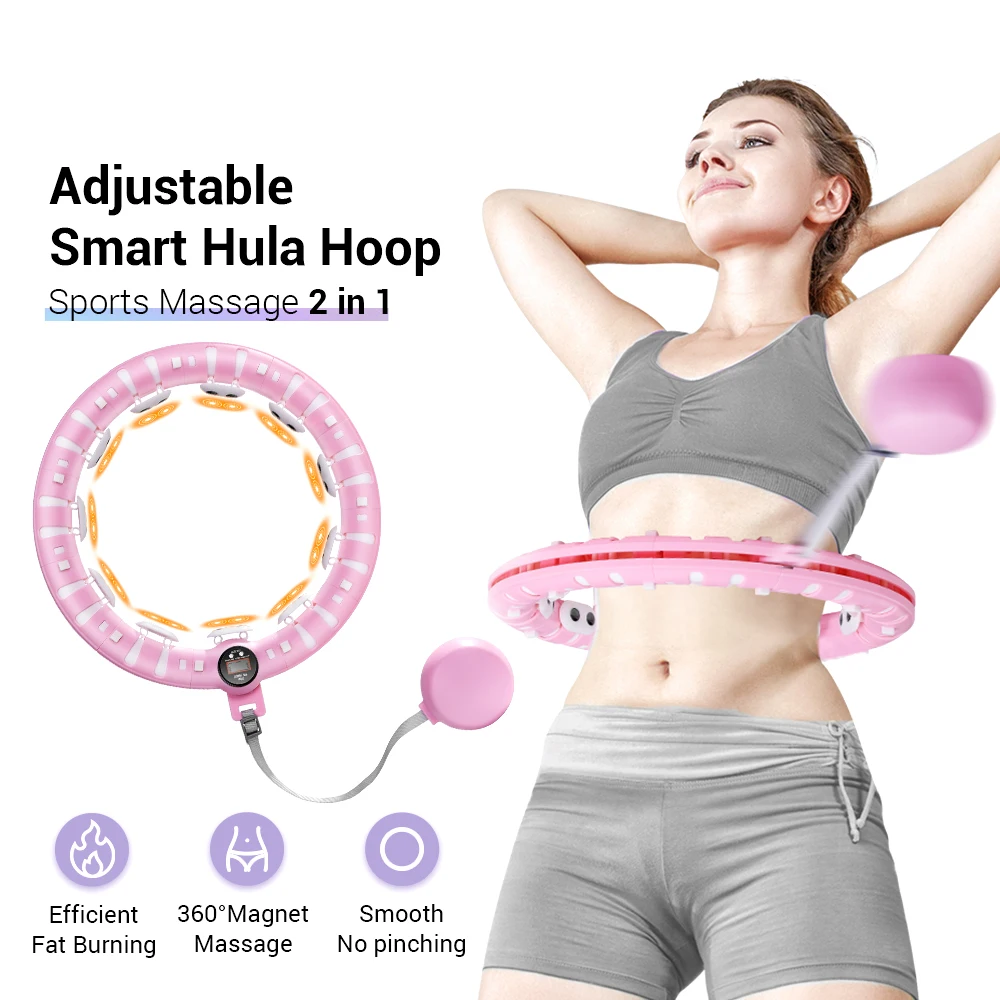Onetwofit HOT SELLING New arrival Smart Hu la circle Detachable Counting Thin Waist Artifact 14 Sections Pink Hu la circle
Onetwofit HOT SELLING New arrival Smart Hu la circle Detachable Counting Thin Waist Artifact 14 Sections Pink Hu la circle