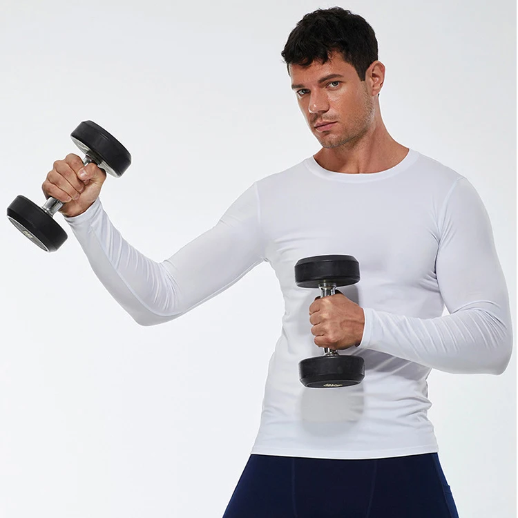 Solid Color Men's PRO Fitness Sports Running Stretch Polyester Compression Long Sleeve Quality Mens Round Neck Compressed T-Shir, 7 colors
Solid Color Men's PRO Fitness Sports Running Stretch Polyester Compression Long Sleeve Quality Mens Round Neck Compressed T-Shir, 7 colors
