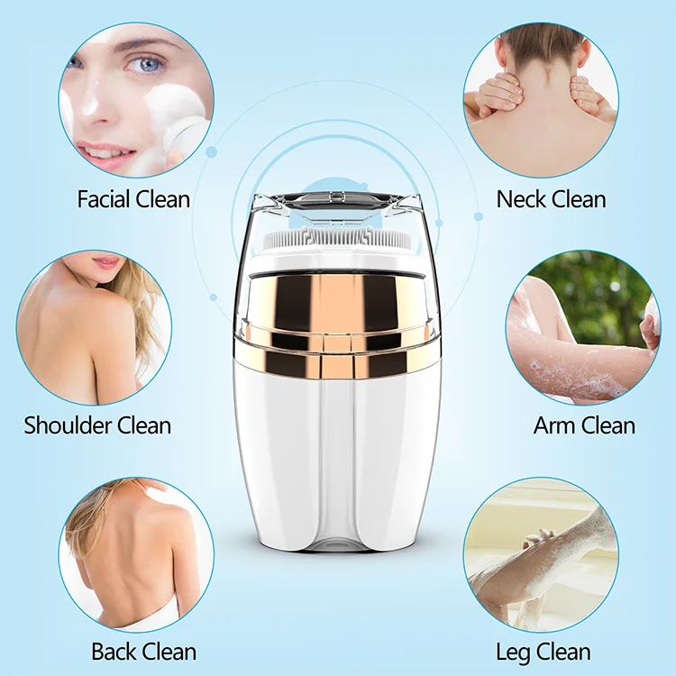 3 Level Speeds Portable Deep Cleansing Facial Silicone Massager Cleansing Brush For Women Use, White
3 Level Speeds Portable Deep Cleansing Facial Silicone Massager Cleansing Brush For Women Use, White
