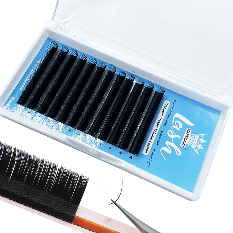 MASSCAKU manufactures soft eyelash tray private logo glossy black false individual eyelash extensions
MASSCAKU manufactures soft eyelash tray private logo glossy black false individual eyelash extensions
