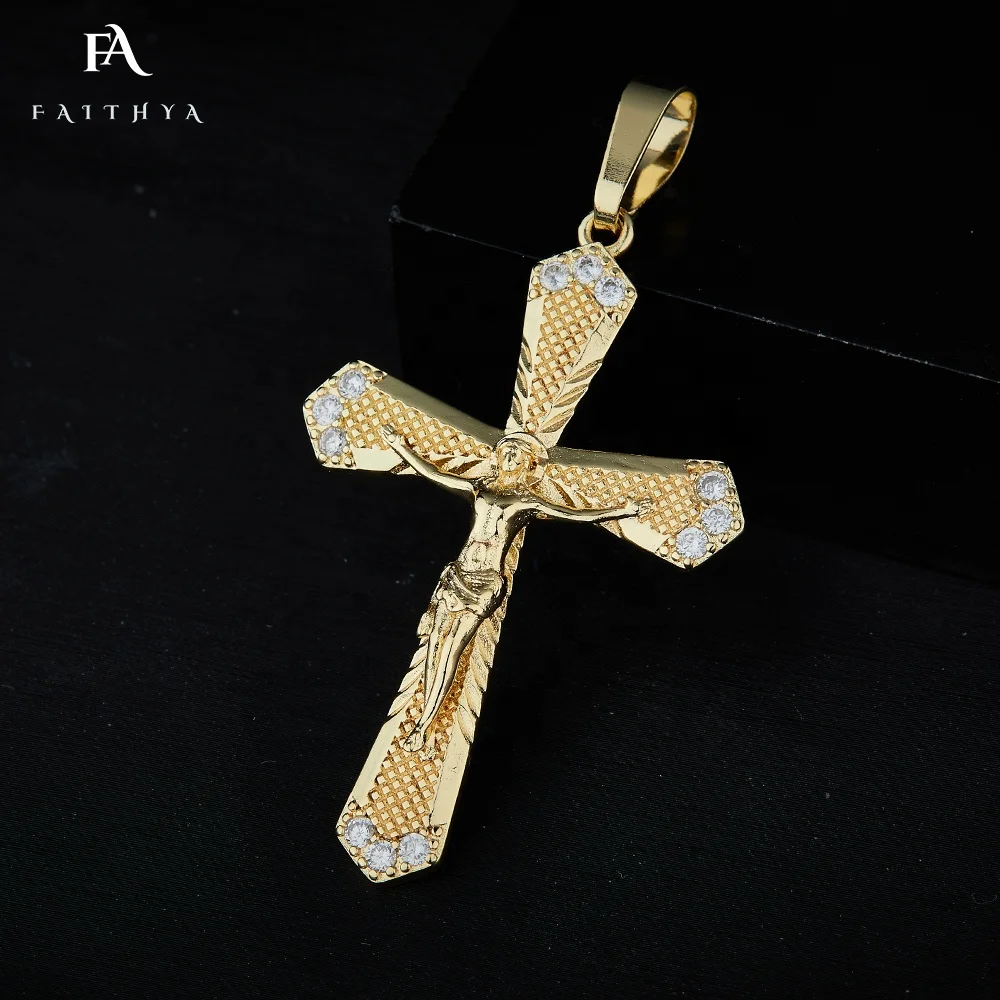 

10k 14k 18k Solid Gold Religious Necklace Christian Baptism Religious Teacher Gift Budded Orthodox Cross Necklace Pendant