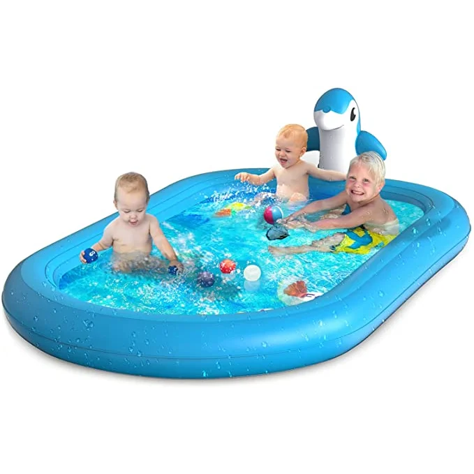 SEGORTS Inflatable Splash Pad Sprinkler Pool Toys for Kids and Toddlers, Outdoor Kiddie Summer Water Park Play Mat Splash Pad, Blue
SEGORTS Inflatable Splash Pad Sprinkler Pool Toys for Kids and Toddlers, Outdoor Kiddie Summer Water Park Play Mat Splash Pad, Blue