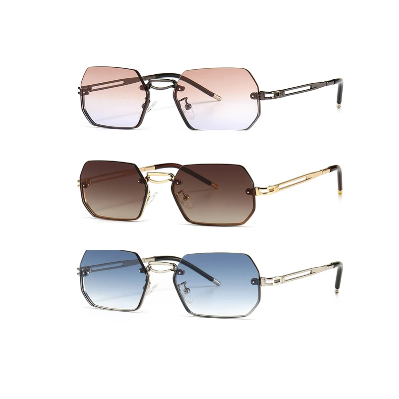 WIIPU Small Square Rimless Sunglasses Women Trending Black Sun Glasses For Female Vintage Eyewear UV400
WIIPU Small Square Rimless Sunglasses Women Trending Black Sun Glasses For Female Vintage Eyewear UV400