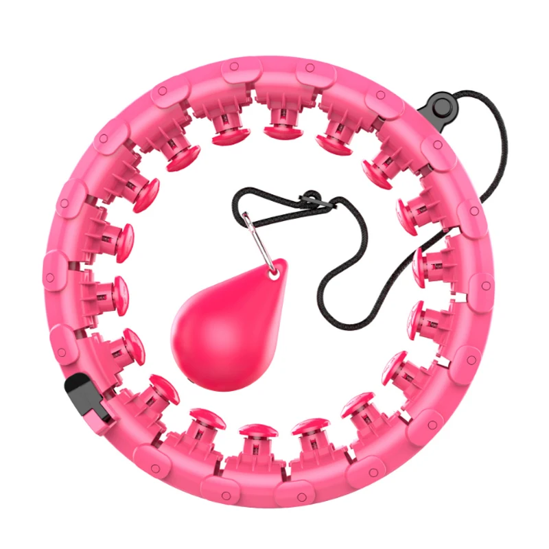 Weight Loss 24-Section Smart Adjustable Circles Ring lose weight detachable sports fitness hula ring, Pink
Weight Loss 24-Section Smart Adjustable Circles Ring lose weight detachable sports fitness hula ring, Pink