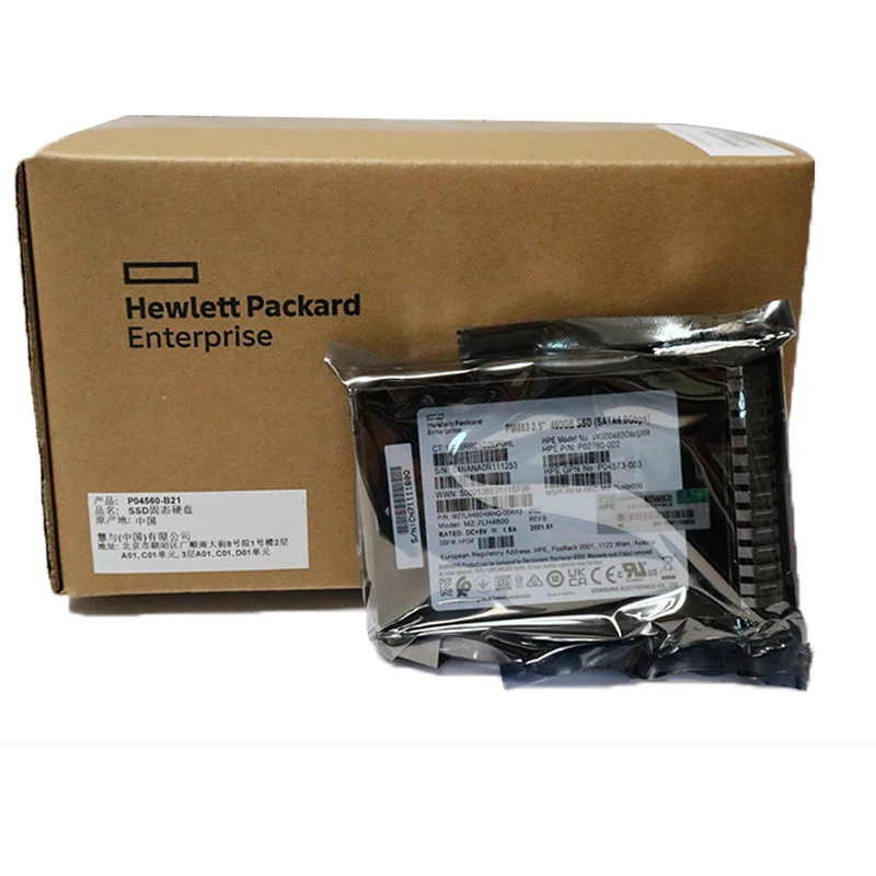 

High Quality HPE SSD P07922-B21 480GB SATA 6G For Hp Tray Caddy Mixed Use SFF 2.5In Style