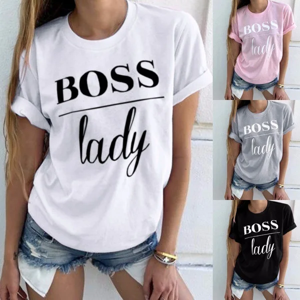 New Summer Fashion LADIES Letter Printed Women Short Sleeve T-shirt Women Casual Round Neck Tee Tops Sports Shirt
New Summer Fashion LADIES Letter Printed Women Short Sleeve T-shirt Women Casual Round Neck Tee Tops Sports Shirt