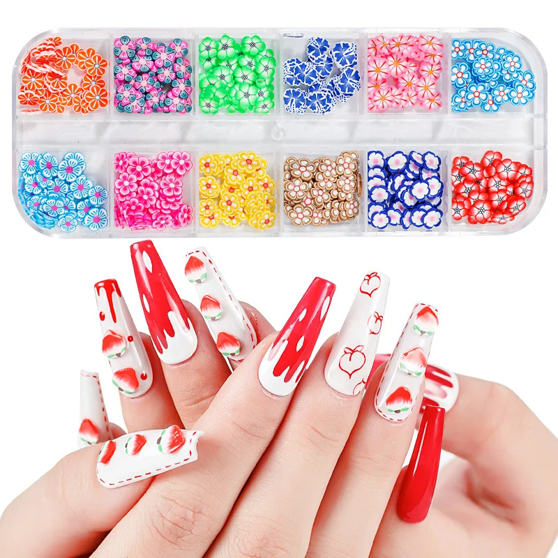 12 Grid DIY Nail Glitter Fruit And Flower Mixed Nail Jewelry Nail Decoration, Colorful
12 Grid DIY Nail Glitter Fruit And Flower Mixed Nail Jewelry Nail Decoration, Colorful