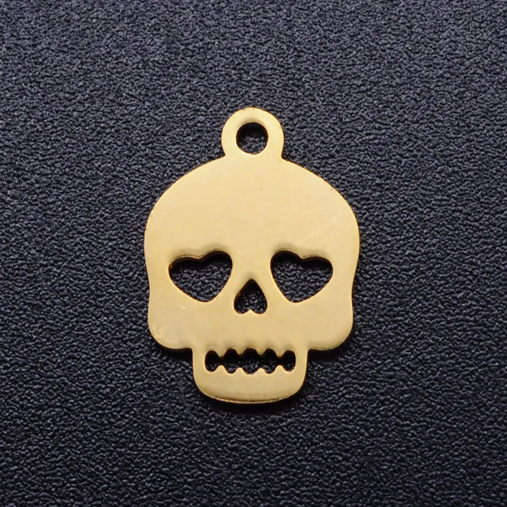Making Custom Necklace Hollow Heart Eyes Nose Stainless Steel Skull Jewelry Diy Accessories Pendant Charm, Silver,gold
Making Custom Necklace Hollow Heart Eyes Nose Stainless Steel Skull Jewelry Diy Accessories Pendant Charm, Silver,gold