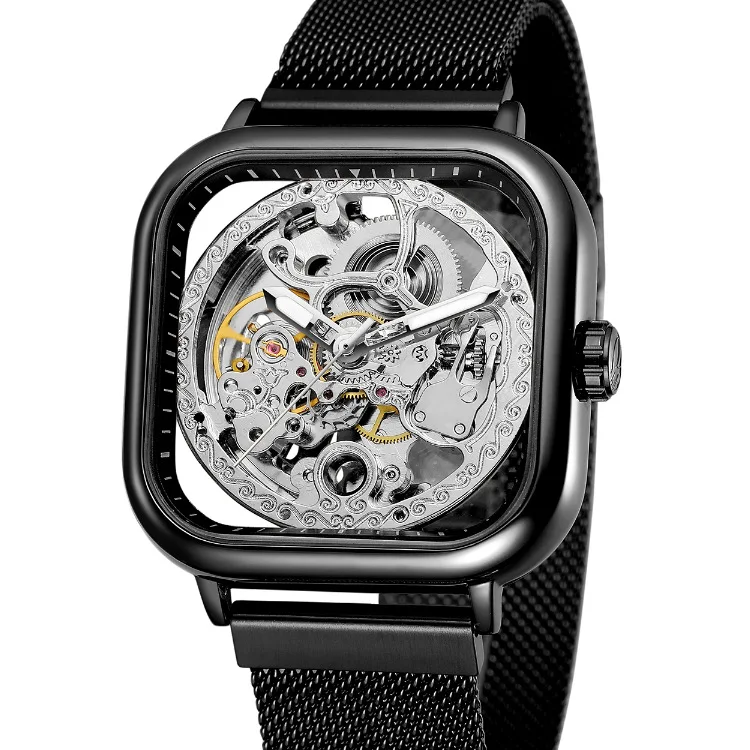 Mens Watches Top Brand Luxury Automatic Blue Wrist Watch Mechanical Men Skeleton Dial Magnet Clock, 6 colors
Mens Watches Top Brand Luxury Automatic Blue Wrist Watch Mechanical Men Skeleton Dial Magnet Clock, 6 colors