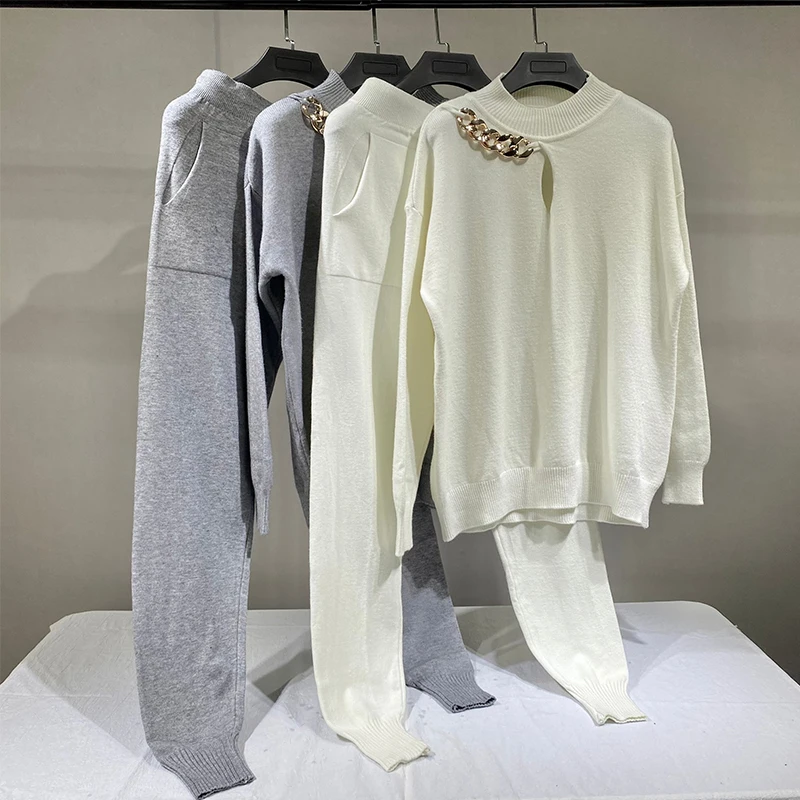 6611 Autumn Winter New Two Piece Set Women Round Neck Loose Sweater Hoodie Knitted Harem Pant Suits Wholesale Clothing
6611 Autumn Winter New Two Piece Set Women Round Neck Loose Sweater Hoodie Knitted Harem Pant Suits Wholesale Clothing