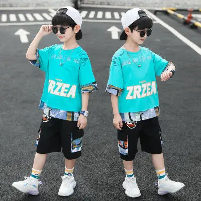 Cotton Kids Clothing Boys' Summer Short Sleeves School Children 2022 Style Patchwork Clothes Korean 2pcs
Cotton Kids Clothing Boys' Summer Short Sleeves School Children 2022 Style Patchwork Clothes Korean 2pcs