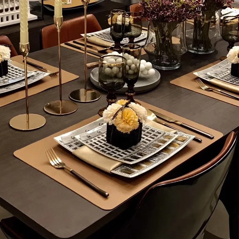 Wholesale Grey castledesign Golden Dinner Square Flat Plate Grey Building Cutlery Art plate Wedding, As picture
Wholesale Grey castledesign Golden Dinner Square Flat Plate Grey Building Cutlery Art plate Wedding, As picture