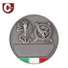 Customized design imitation gold plate metal soft enamel souvenir coin