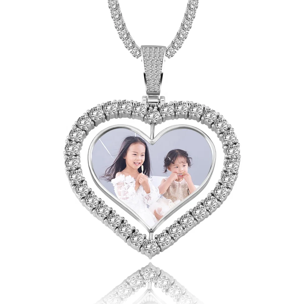 New Custom Jewellery 925 Sterling Silver Heart Picture Pendant Necklace Hip Hop Ice Out Jewelry Sublimation Photo Locket Pendant, Silver,gold,rose
New Custom Jewellery 925 Sterling Silver Heart Picture Pendant Necklace Hip Hop Ice Out Jewelry Sublimation Photo Locket Pendant, Silver,gold,rose