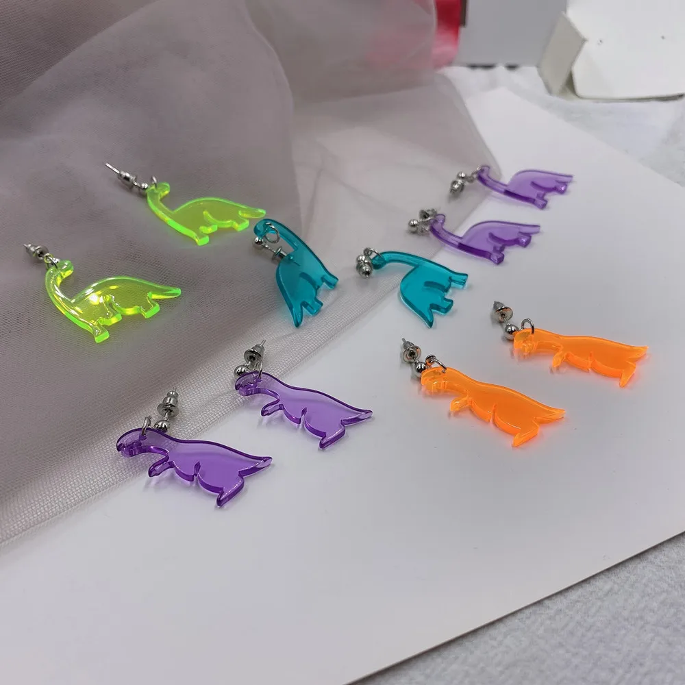 2021 New Cute Acrylic Charms Cartoon Colorful Acrylic Dinosaur Earrings for Women Girls, Picture shows
2021 New Cute Acrylic Charms Cartoon Colorful Acrylic Dinosaur Earrings for Women Girls, Picture shows