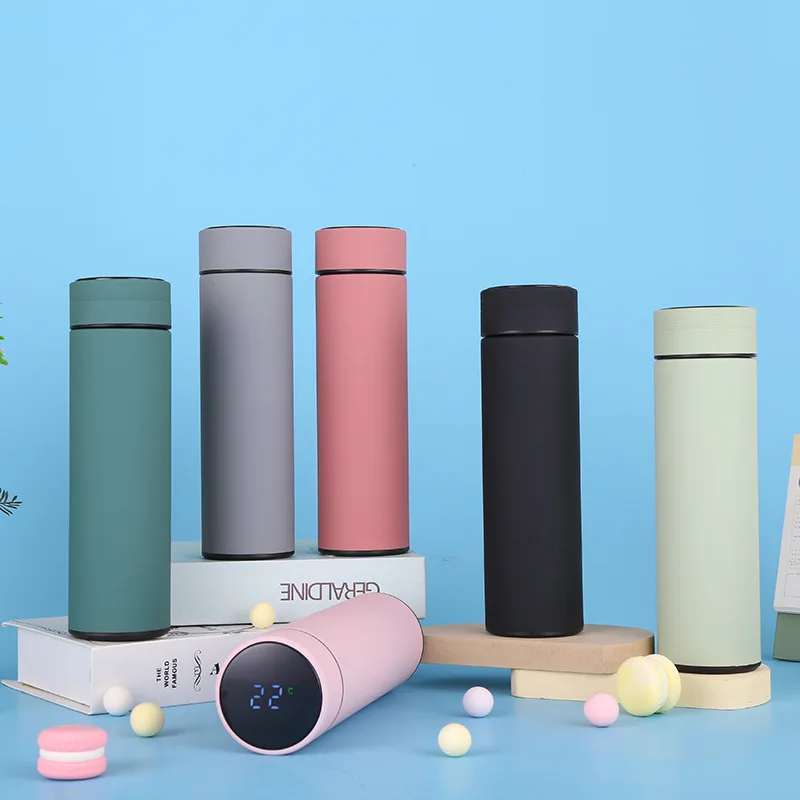 New 500ml rubber paint smart LED temperature display thermos cup custom logo party cup stainless steel water cup, Sotck color for choose 
New 500ml rubber paint smart LED temperature display thermos cup custom logo party cup stainless steel water cup, Sotck color for choose