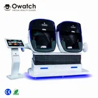 Double-seats 360 Degree Interactive Virtual Reality 9D Cinema Simulator equipment 4d 8d 9d cinema game machine