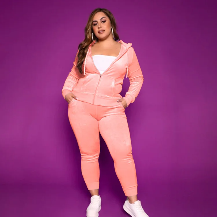 2021 Fall Plus Size Zipper Up Velour Hoodie Velvet Two Piece Outfits Fashion Pants Set Hoodies 2Pc Blazer Sets Women Clothing, Pink,gray,brown,light blue,black,deep blue,dark green
2021 Fall Plus Size Zipper Up Velour Hoodie Velvet Two Piece Outfits Fashion Pants Set Hoodies 2Pc Blazer Sets Women Clothing, Pink,gray,brown,light blue,black,deep blue,dark green
