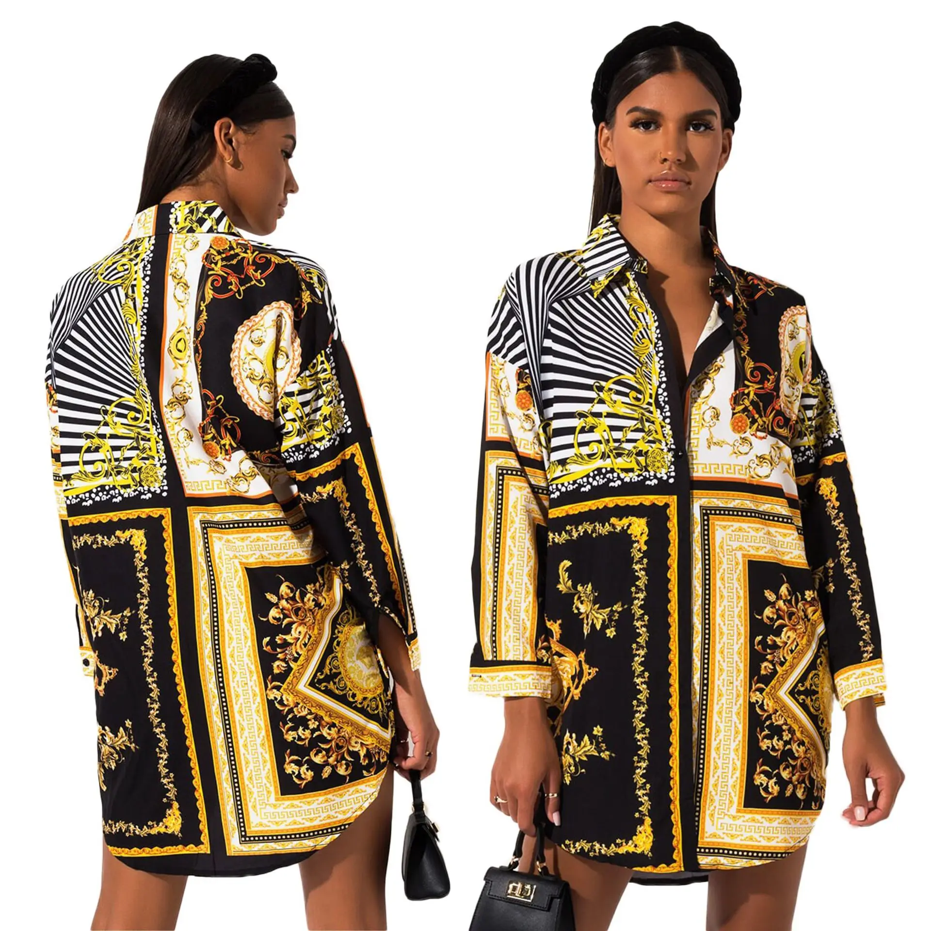 Geometric Elements Print Sashes Silk Women Formal Ladies Dress Sexy Shirt Dress Fashion Short Sleeve Dress
Geometric Elements Print Sashes Silk Women Formal Ladies Dress Sexy Shirt Dress Fashion Short Sleeve Dress
